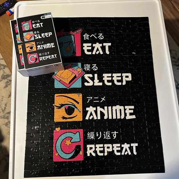 Anime Eat Sleep Repeat Puzzle - Picture 7 of 9